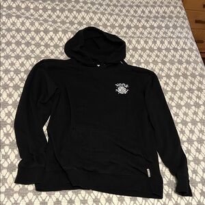 Vans Black Hoodie with Logo Design